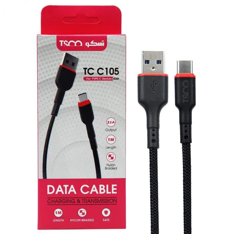 کابل تبدیل USB به USB-C تسکو مدل TCC105 طول 1 متر — تصویر ۴