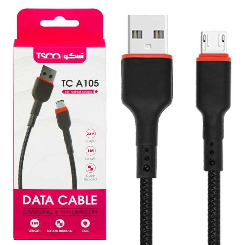 کابل شارژ تسکو مدل TCA 105 طول 1متر — تصویر ۳