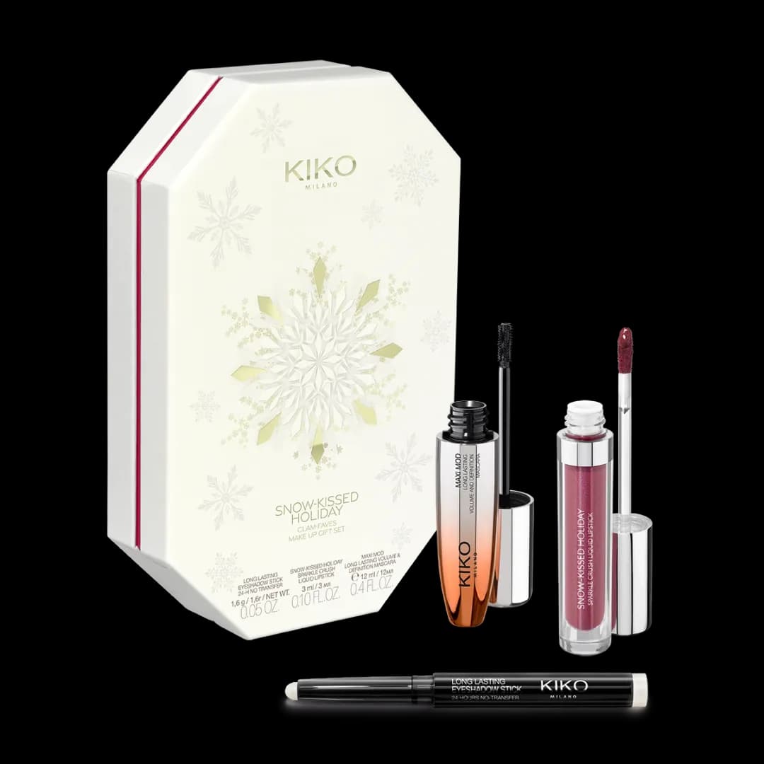 مجموعه آرایش صورت کیکو میلانو مدل kiko milano Snow-Kissed Holiday مجموعه 3 عددی