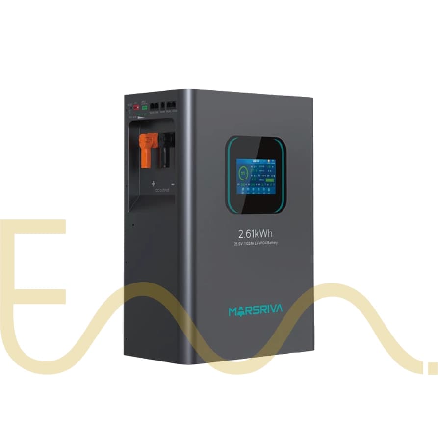 باتری لیتیومی 2.61 کیلووات با ظرفیت 102 آمپر ساعت MARSRIVA