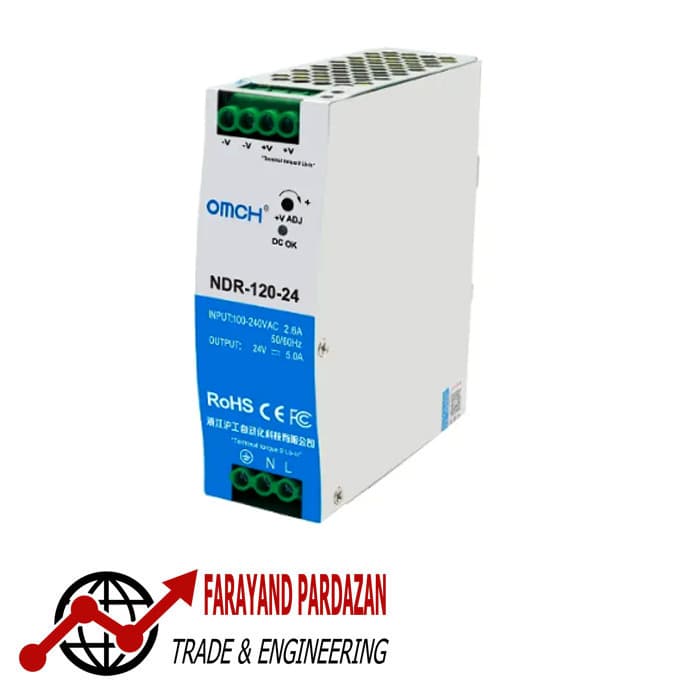 منبع تغذیه OMCH NDR-120-24 — تصویر ۶