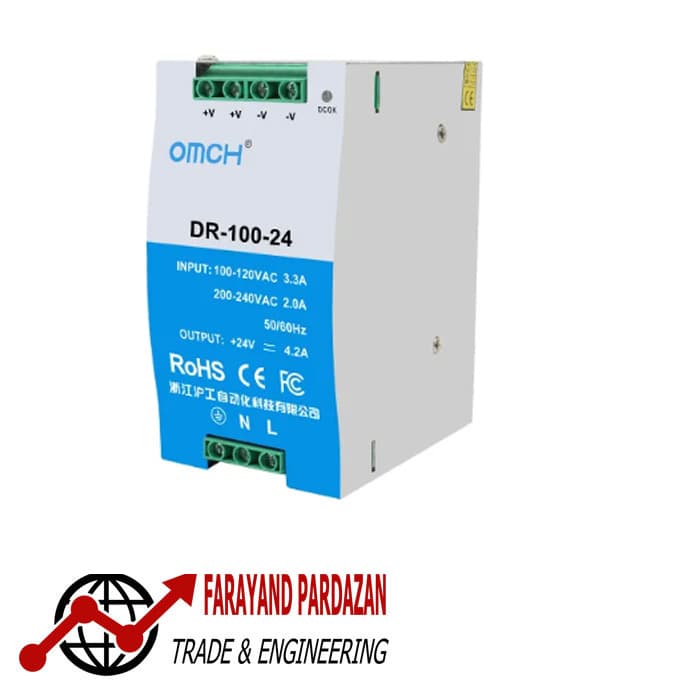 منبع تغذیه OMCH DR-100-24 — تصویر ۷