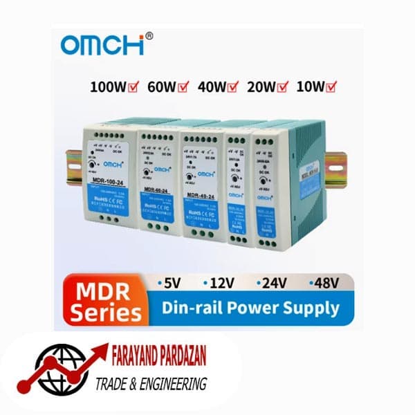 منبع تغذیه OMCH MDR-100-24 — تصویر ۹
