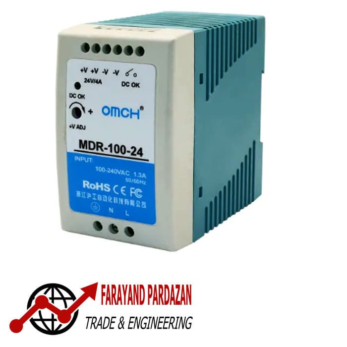 منبع تغذیه OMCH MDR-100-24 — تصویر ۶