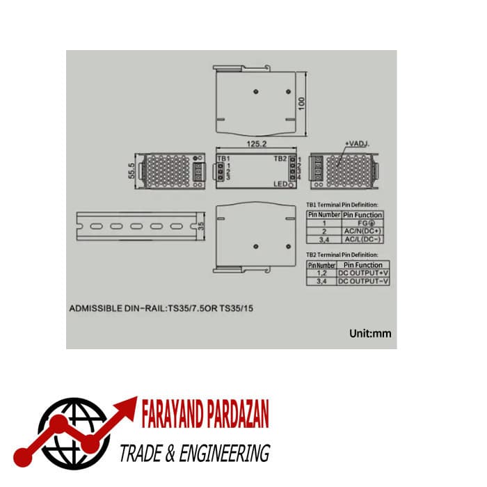 منبع تغذیه OMCH EDR-75-24 — تصویر ۹