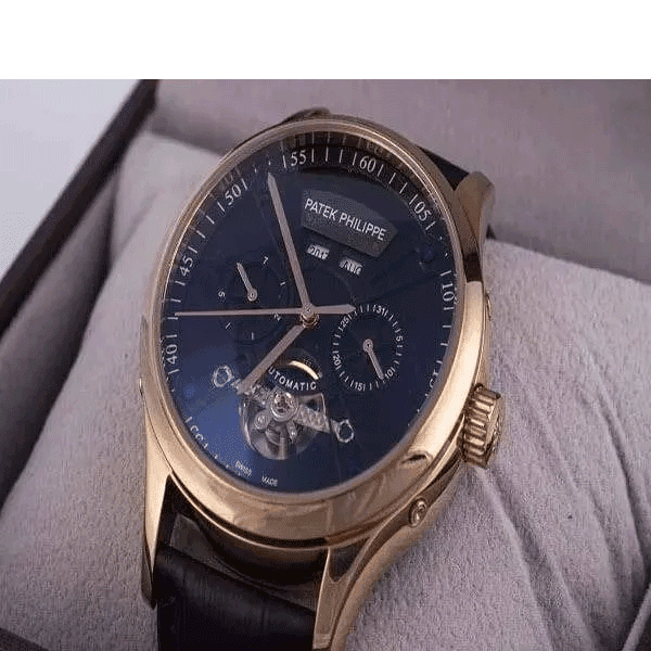 ساعت مچی پتک فیلیپ Patek philppe 57212 مدل AU750 سه موتوره تقویم دار کد 490 — تصویر ۴