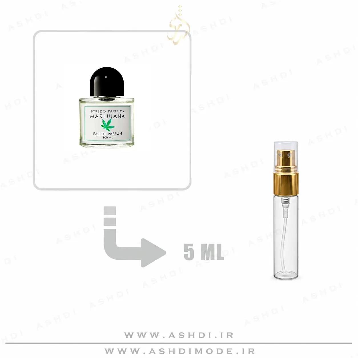 عطر ادکلن بایردو ماری جوانا 5 میل دکانت اورجینال | Byredo Marijuana 5ml Original