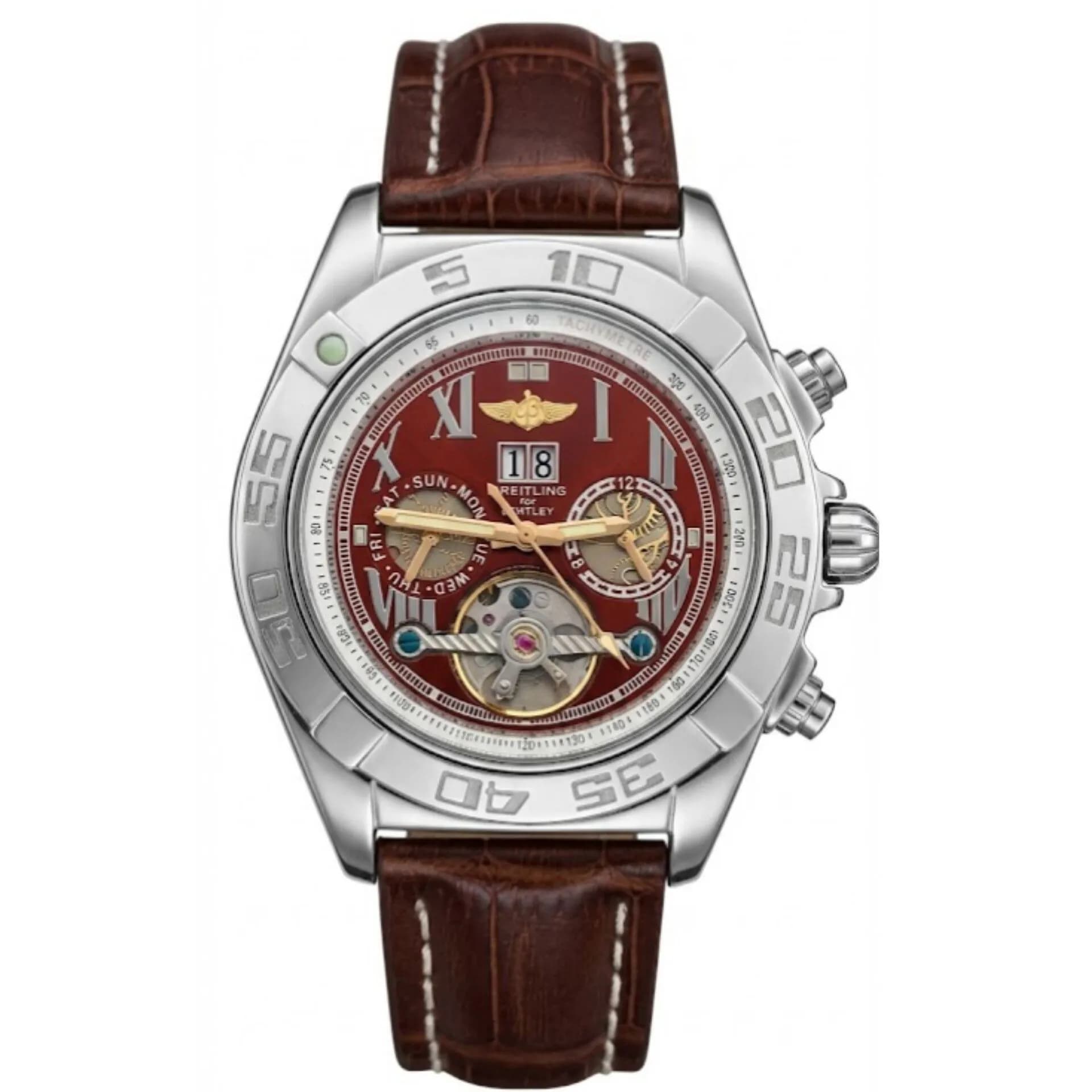ساعت مچی برایتلینگ بنتلی 1884 مدل BREITLING AB0110 depose سه موتوره تقویم دار کد 908