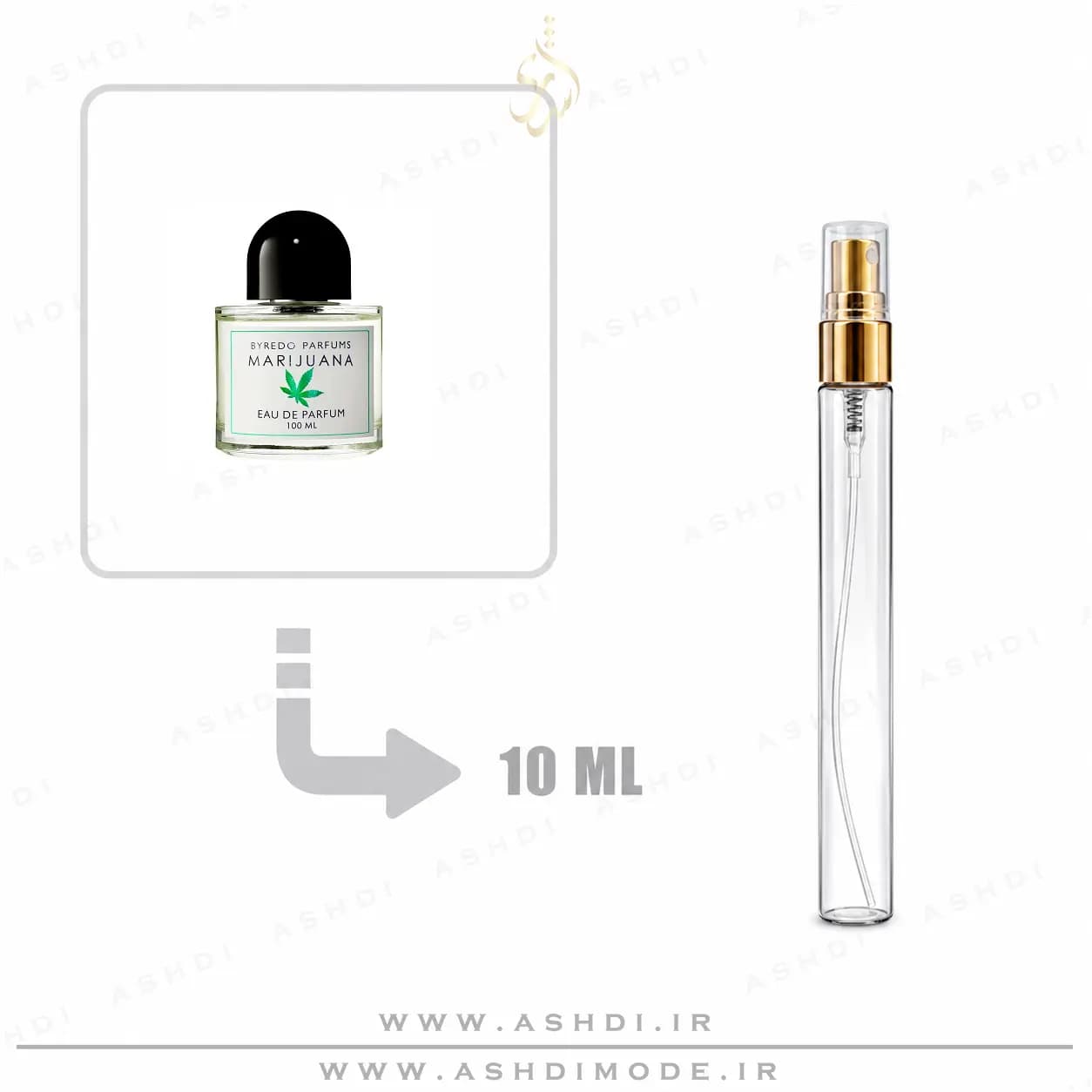 عطر ادکلن بایردو ماری جوانا 10 میل دکانت اورجینال | Byredo Marijuana 10ml Original — تصویر ۲