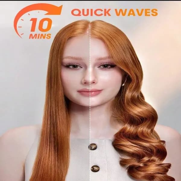 دستگاه فر مو کرلی سایز 25میلی ورژن اصلی جدید پک جدیداورجینال(hair It Curl One Touch Instant Curler)ورژن جدید — تصویر ۱۰