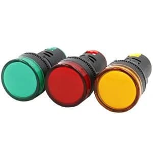 چراغ سیگنال تابلو برق صنعتی سبز22میلیمتر 220v — تصویر ۳