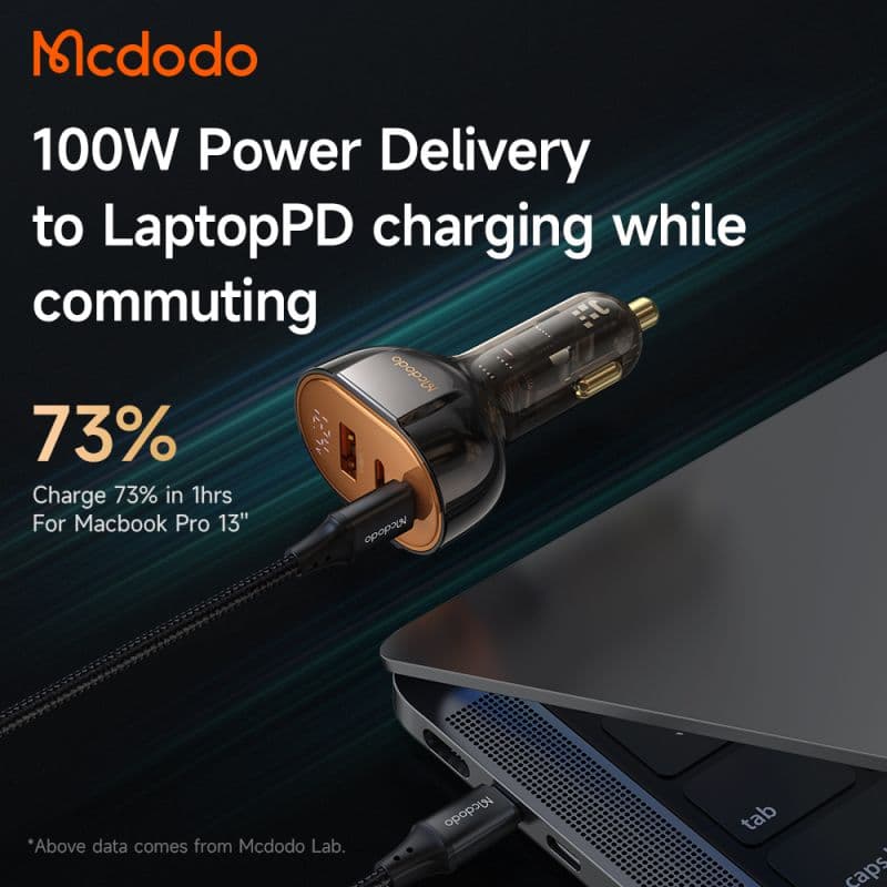 شارژر فندکی 3 پورت 100W مدل MCDODO CC-2310 — تصویر ۴