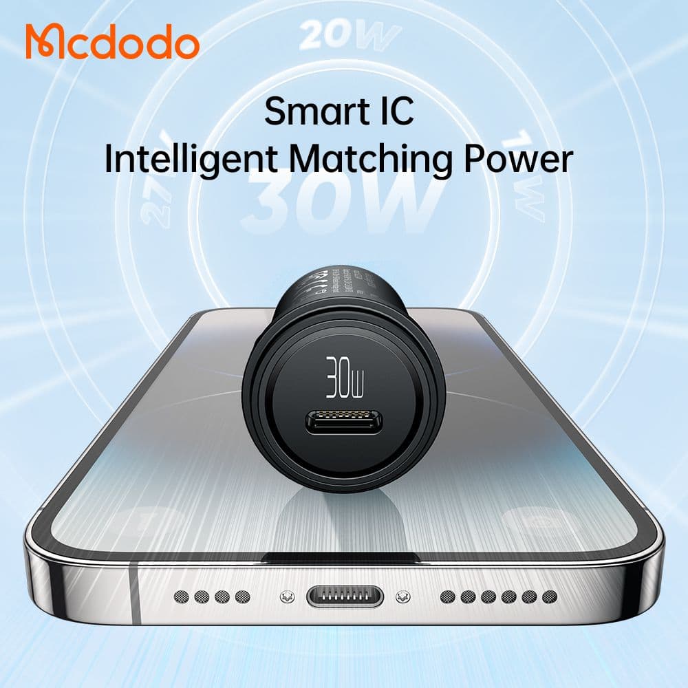 شارژر فندکی 30W مدل MCDODO CC-7493+کابل شارژ — تصویر ۸