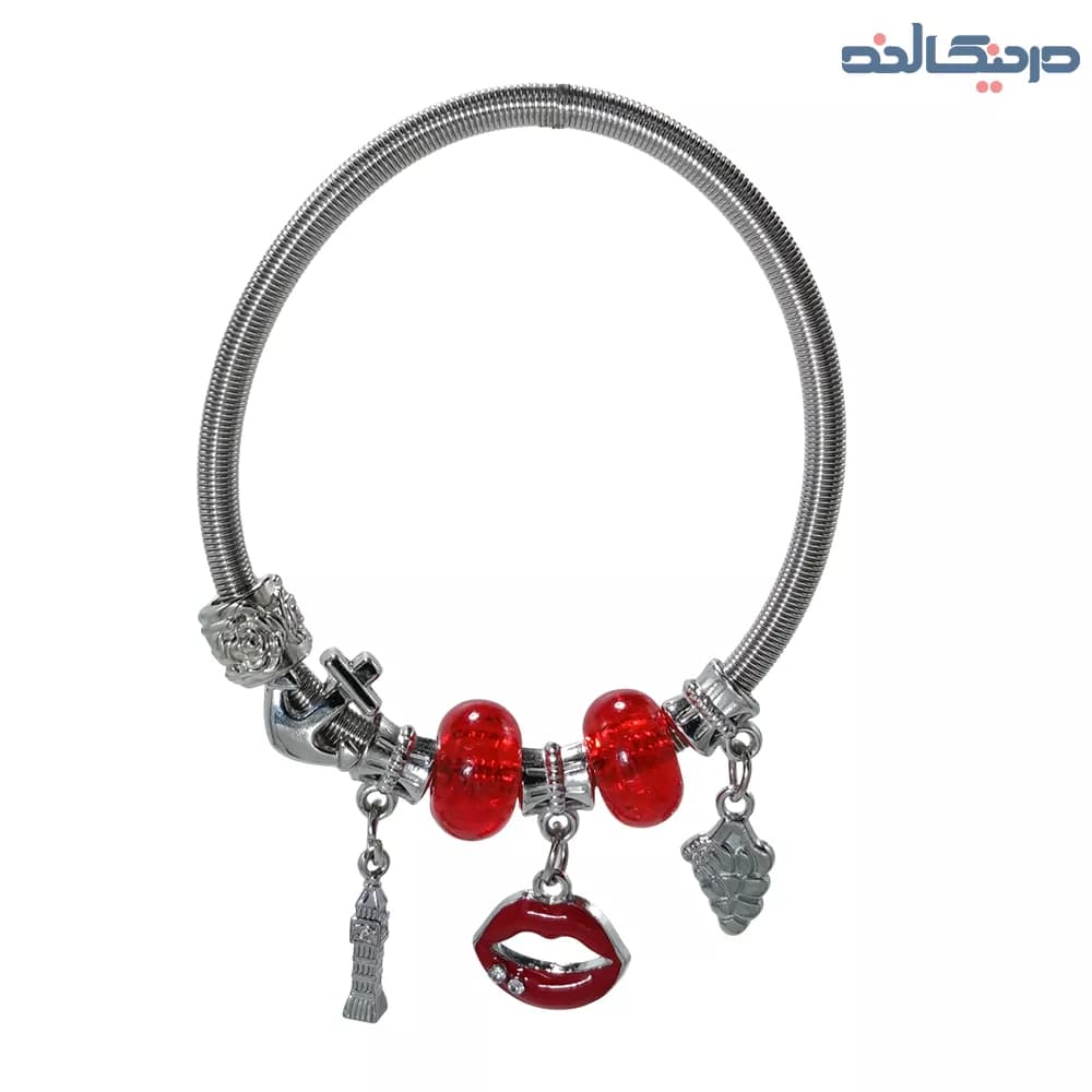دستبند زنانه پاندورا طرح لب