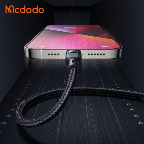 کابل شارژ و انتقال داده 2 به 3 کاره میکرو Usb+lightning+type-C مک دودو 100W مدل CA-8800 طول 1.2 متر — تصویر ۸