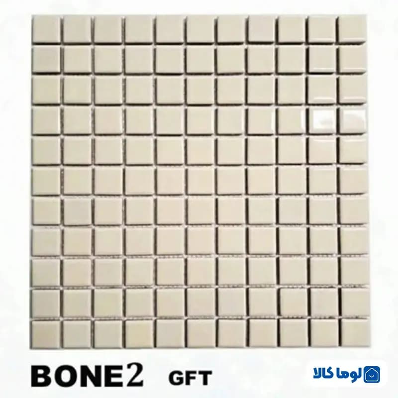 کاشی استخری گهرفام طرح BONE2 | کرم گرم تیره