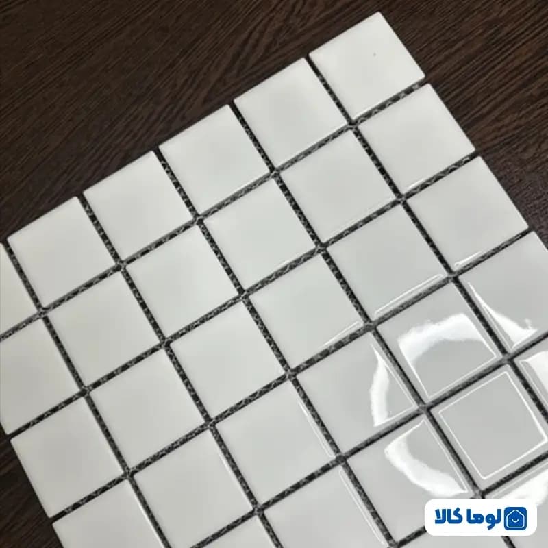 کاشی استخری گهرفام مدل WHITE1 | سفید لوکس