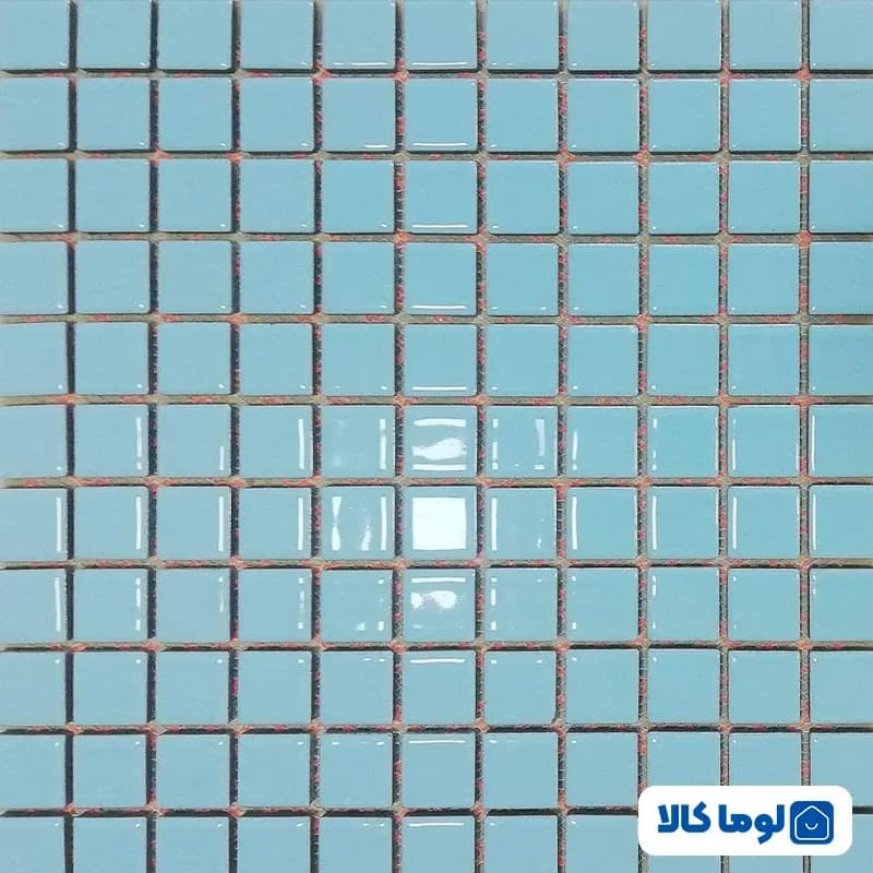 کاشی استخری گهرفام مدل BLUE2 آبی فیروزه ای یکدست
