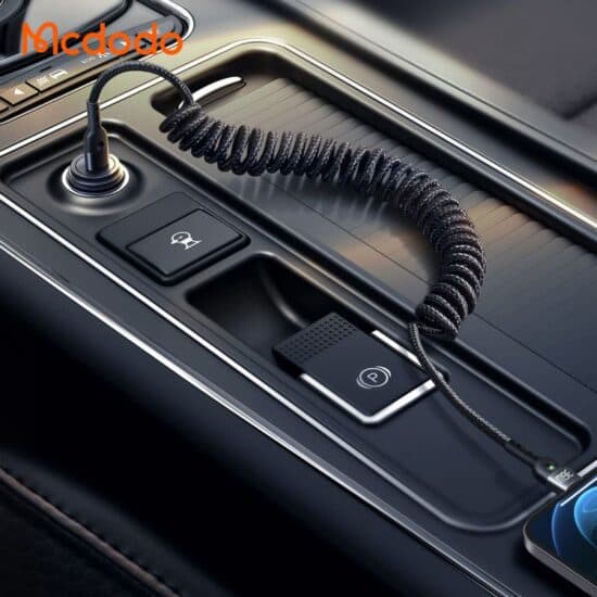 کابل شارژ فنری type-C به لایتنینگ 36w مدل MCDODO CA-1960 طول 1.8 متر — تصویر ۵