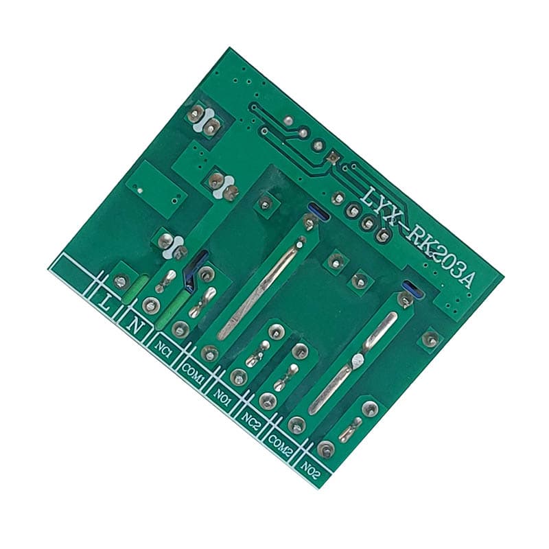 گیرنده 2 کاناله 433MHZ رادیویی 220 ولت بدون ریموت — تصویر ۸