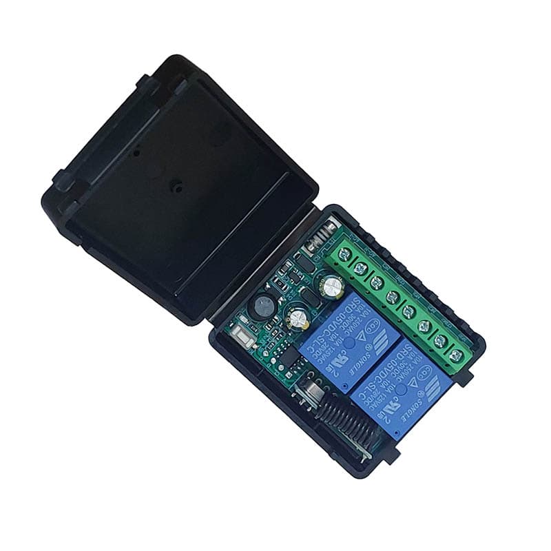 گیرنده 2 کاناله 315MHZ رادیویی 220 ولت بدون ریموت — تصویر ۶