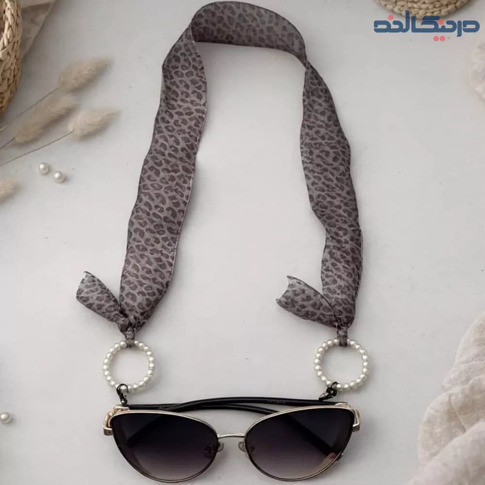 بند عینک حریر پلنگی کد 8896