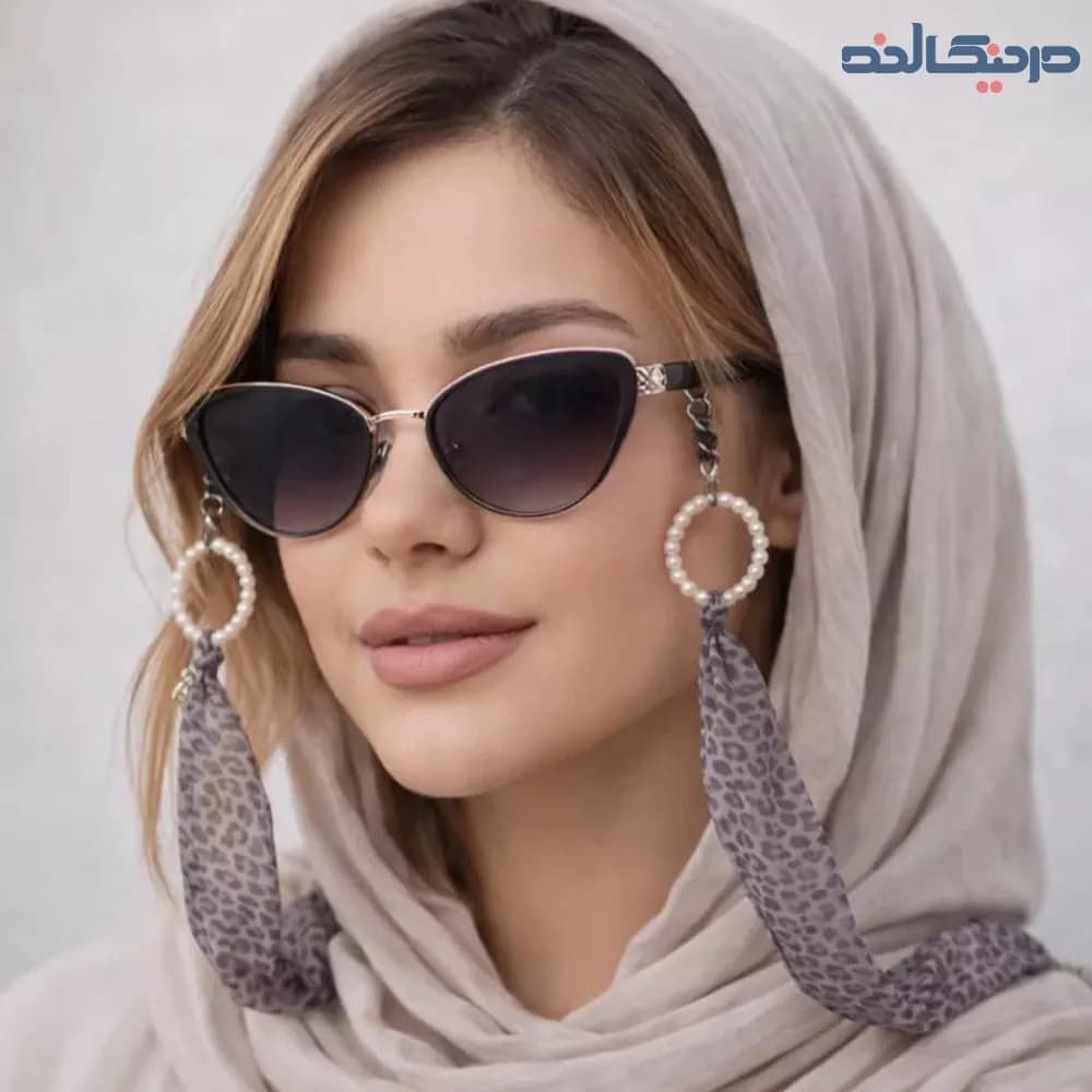 بند عینک حریر پلنگی کد 8896 — تصویر ۲