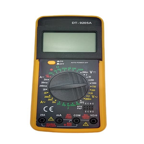 مولتی متر دیجیتال مدل DT9205A — تصویر ۱۱