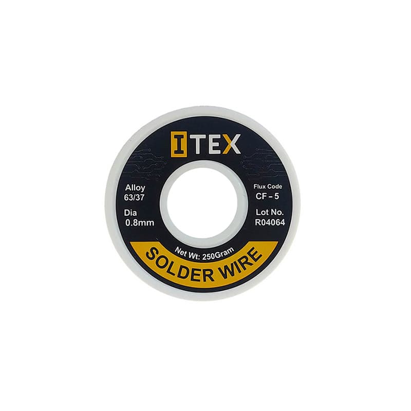 سیم قلع ITEX با وزن 250 گرم و قطر 0.8 میلیمتر {نمایندگی پخش برند ITEX} — تصویر ۲