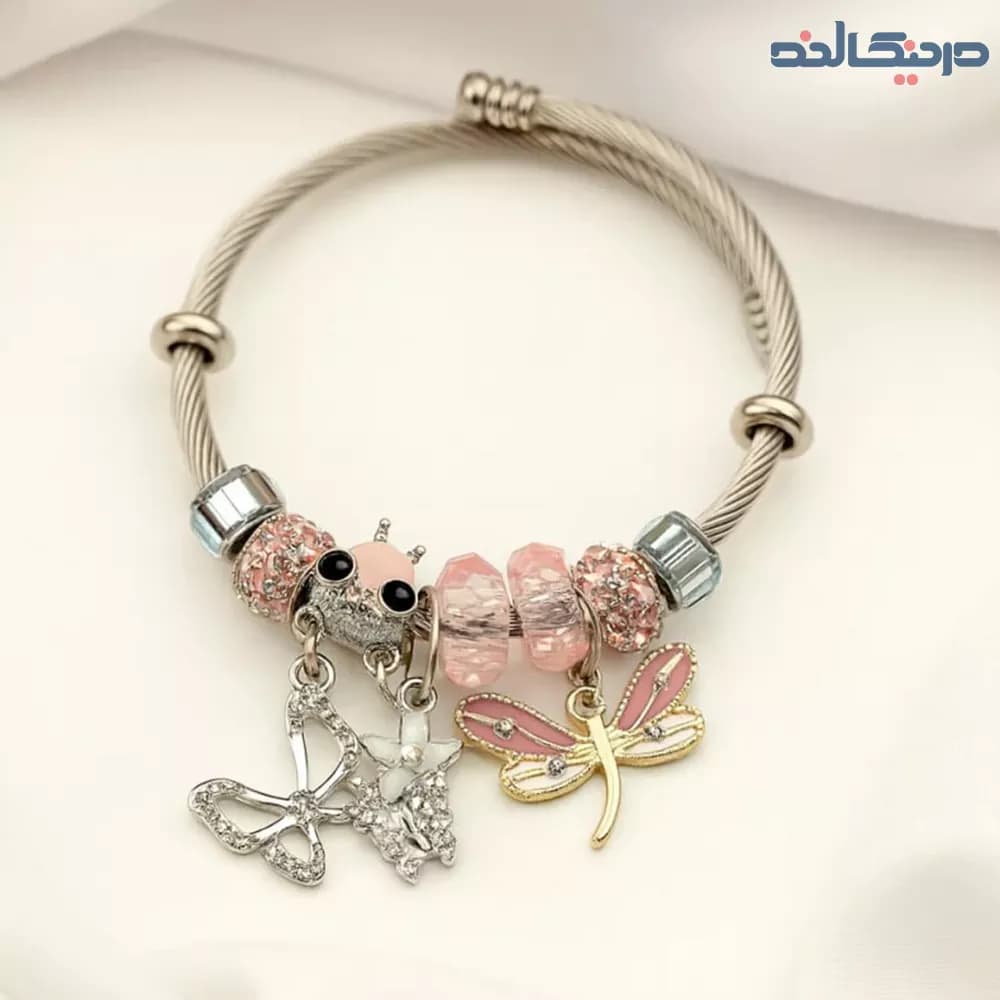 دستبند پاندورا سنجاقک و پروانه
