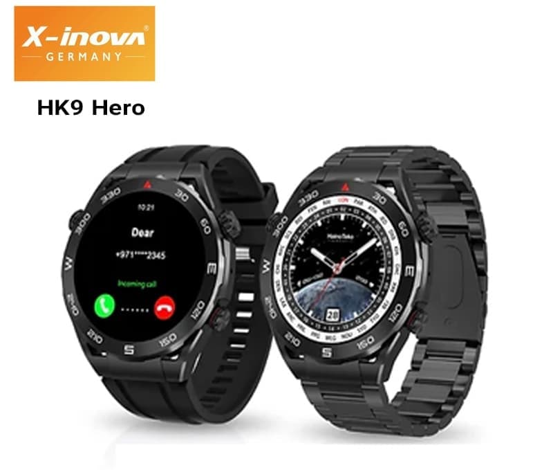 ساعت هوشمند HK9 HERO | رنگ تمام مشکی — تصویر ۴
