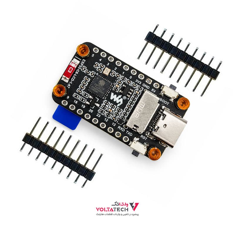 برد توسعه ESP32-C6 با نمایشگر LCD 1.47 inch و چراغ RGB — تصویر ۹