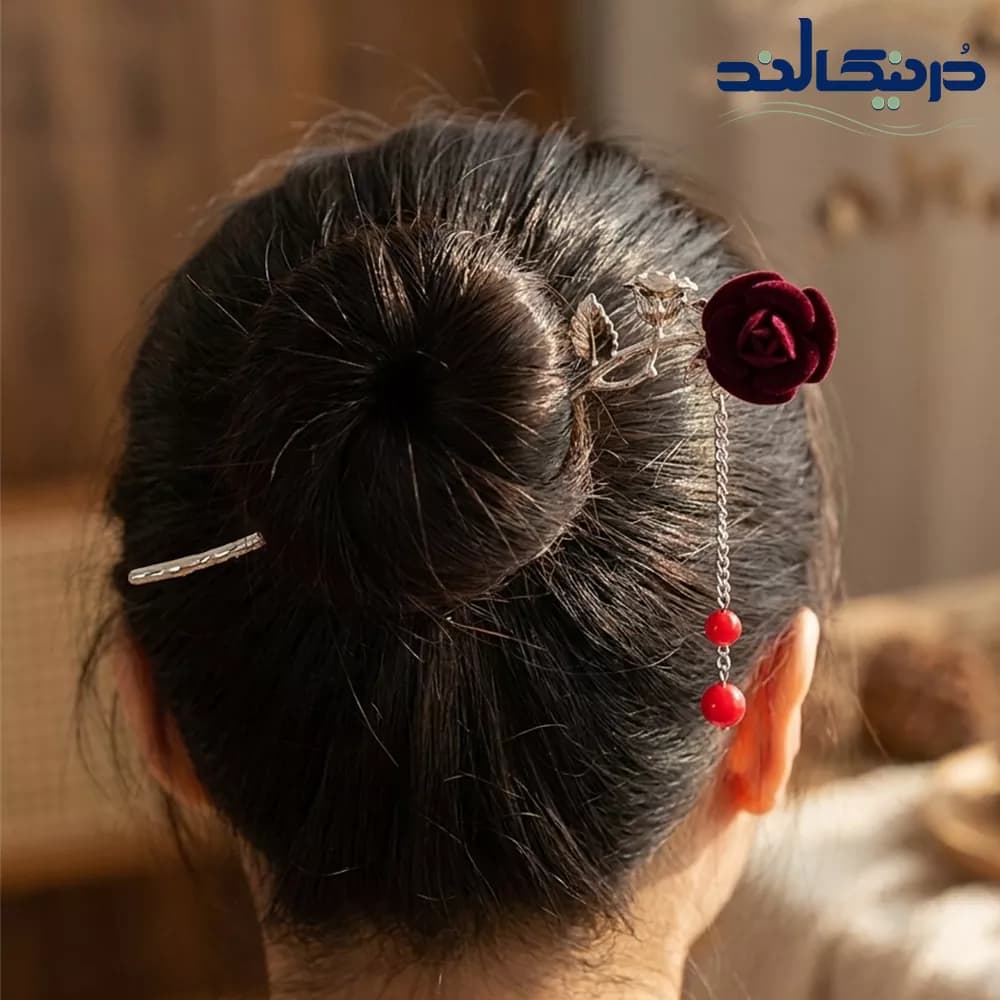 کانزاشی فلزی گل سرخ مخملی — تصویر ۲