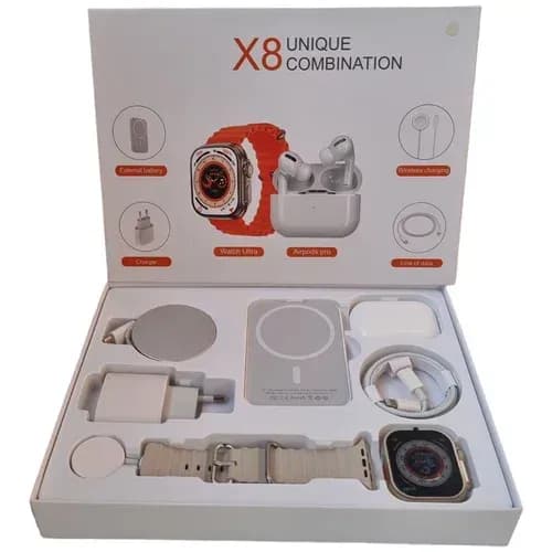 ساعت هوشمند مدل X8 Unique Combination با هدفون بی‌سیم