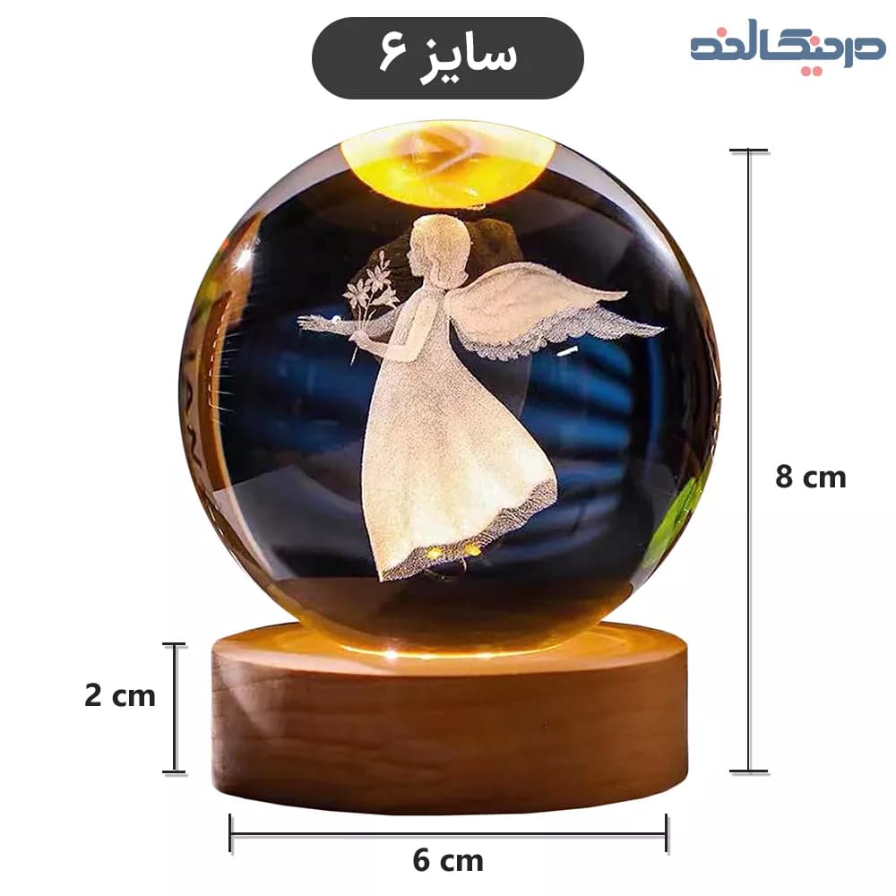 گوی کریستالی مدل فرشته — تصویر ۲