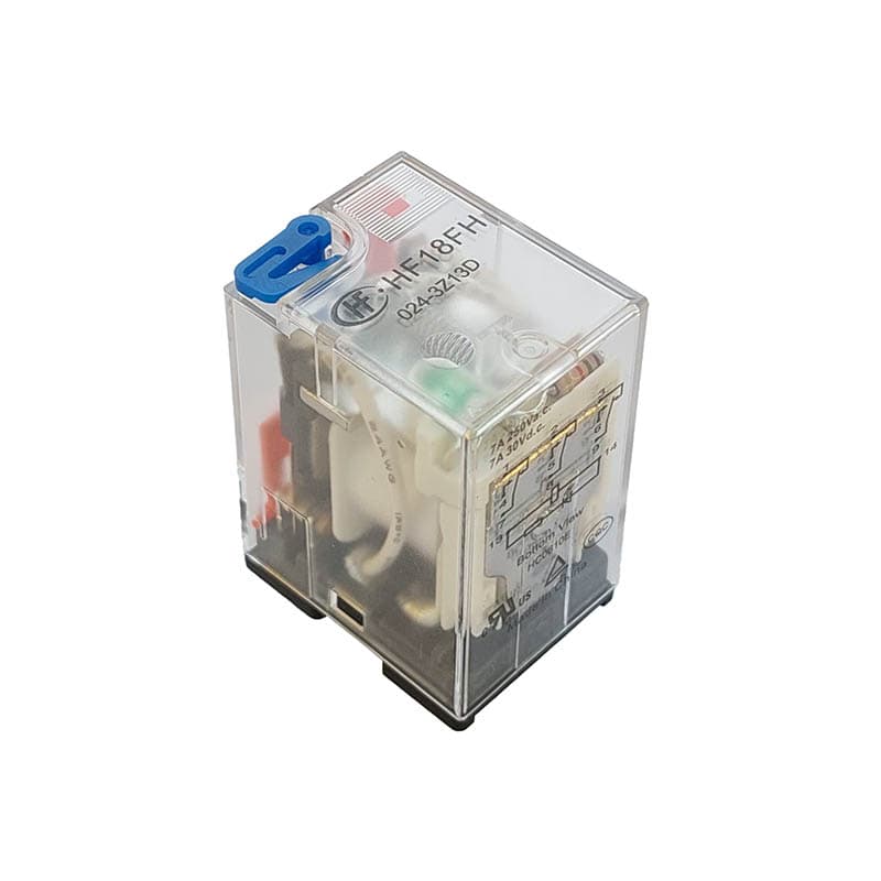 رله 24 ولت DC سه کنتاکت 7 آمپر 11 پین برند HONGFA | مدل HF18FH/024-3Z13D — تصویر ۳