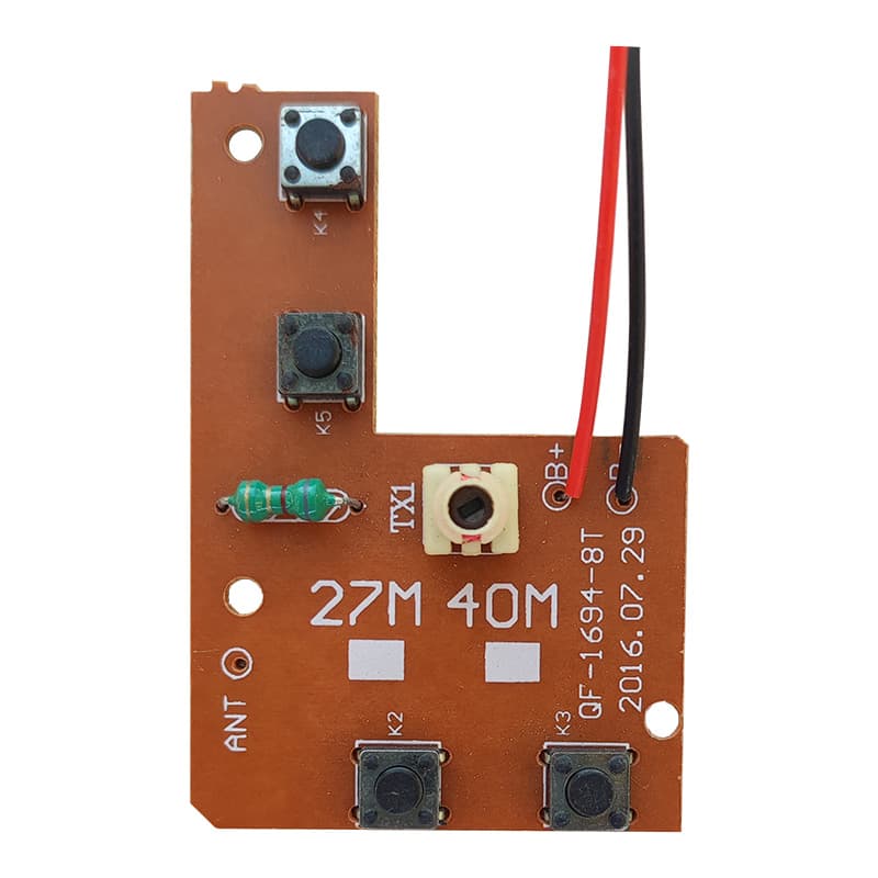 ماژول فرستنده و گیرنده 4 کانال ماشین کنترلی RC فرکانس 27MHz/40MHz بی آنتن — تصویر ۹