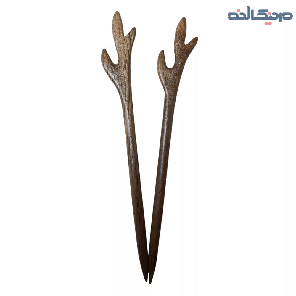 کانزاشی چوبی طرح شاخ گوزن کد 5501 — تصویر ۳