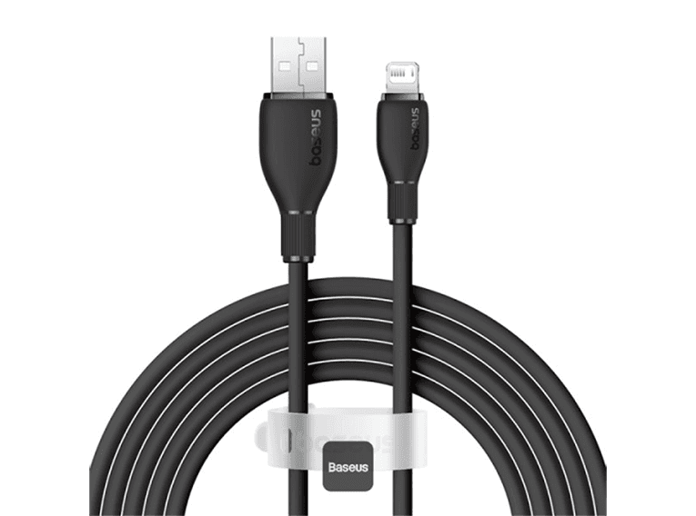 کابل شارژر 20 وات Baseus سری Pudding مدل Fast Charging Cable USB to Lightning ظرفیت 2.4 آمپر طول 1.2m