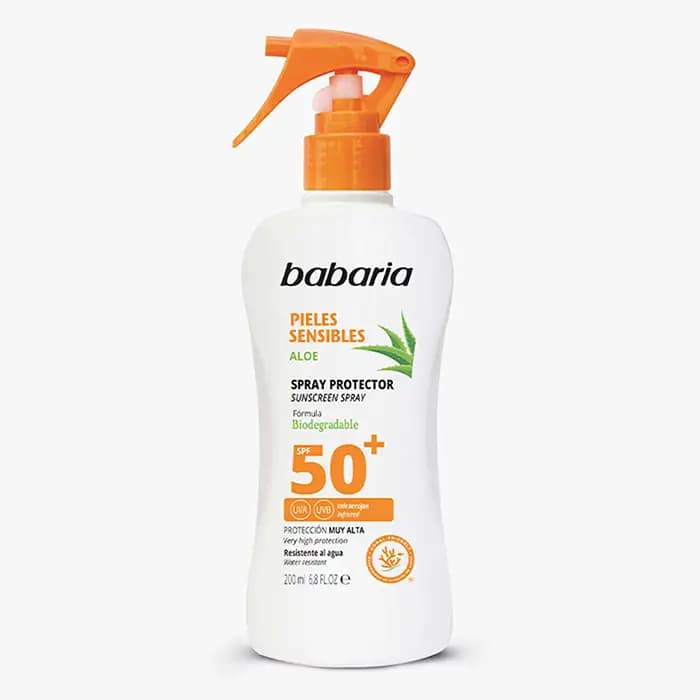 اسپری ضدآفتاب SPF 50 پوست حساس باباریا 200 میل — تصویر ۴