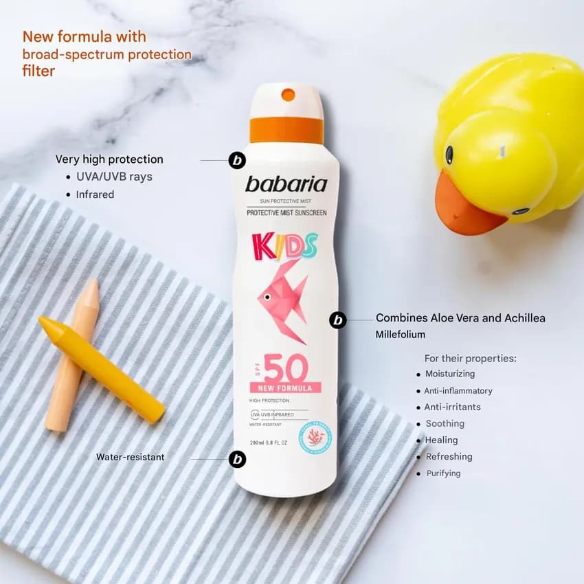 ضدآفتاب SPF 50 کودک باباریا 200 میل — تصویر ۶