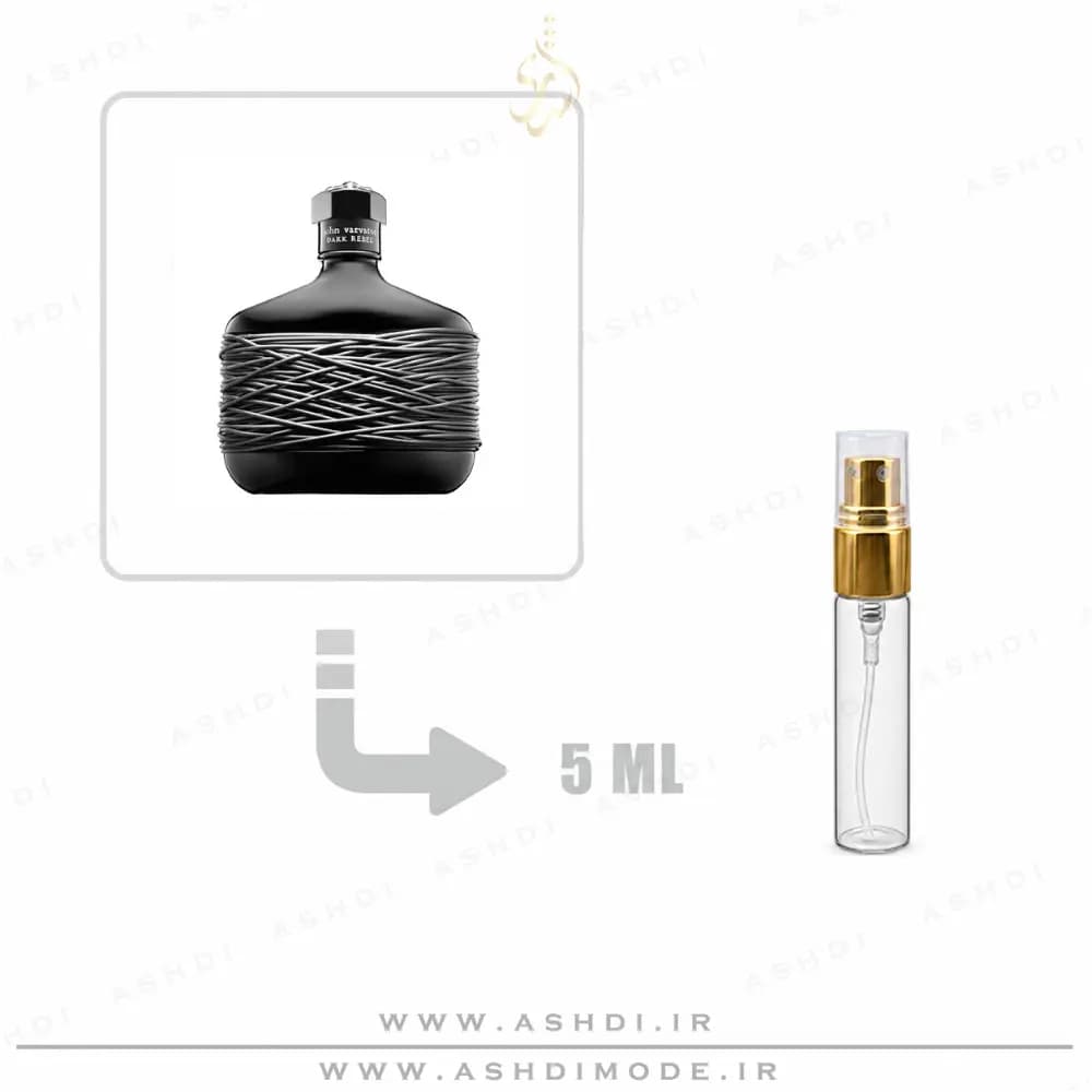 دکانت جان وارواتوس دارک ریبل 5 میل اورجینال | John Varvatos Dark Rebel 5ml Original Decant — تصویر ۲