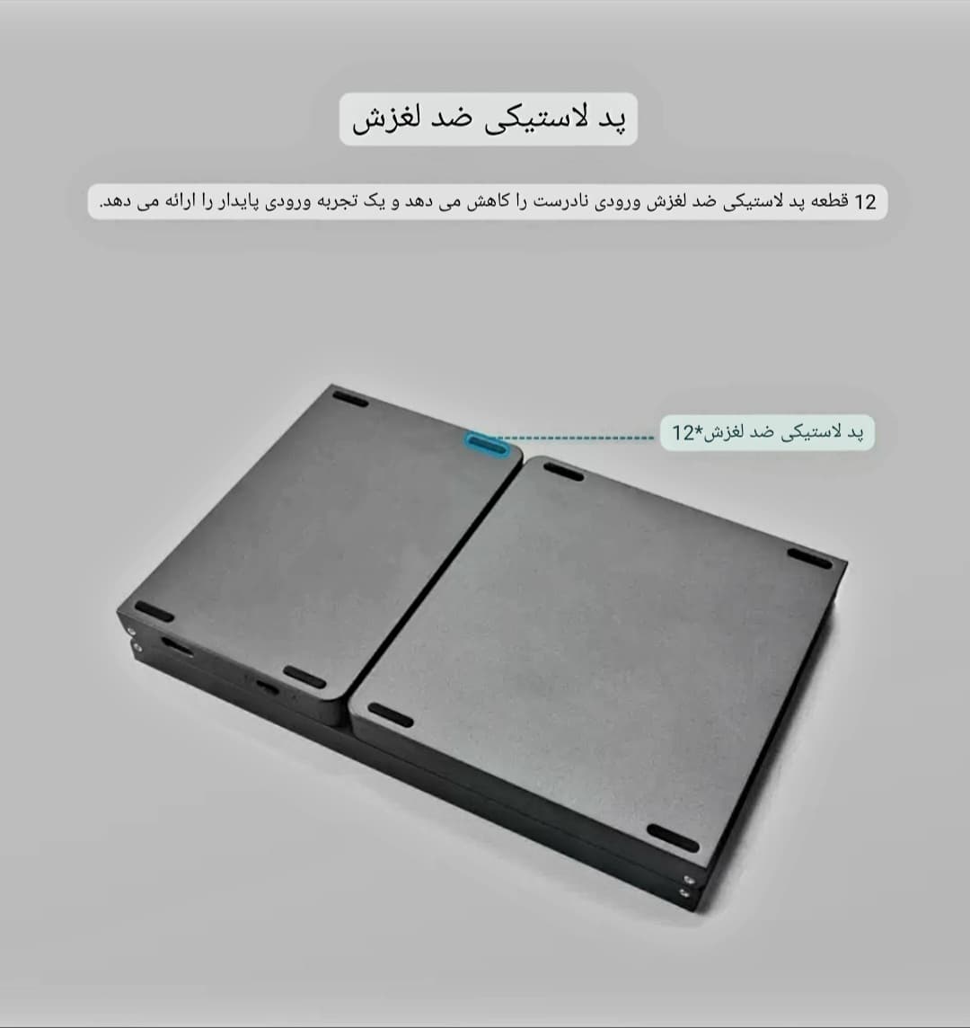 کیبوردتاشو بلوتوثی همراه با تاچ پد — تصویر ۷
