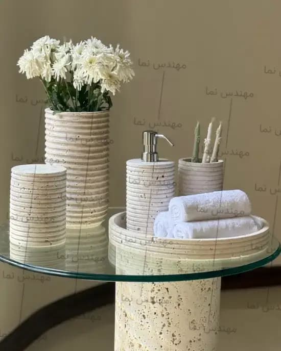 ست سرویس بهداشتی سنگی کد 4073