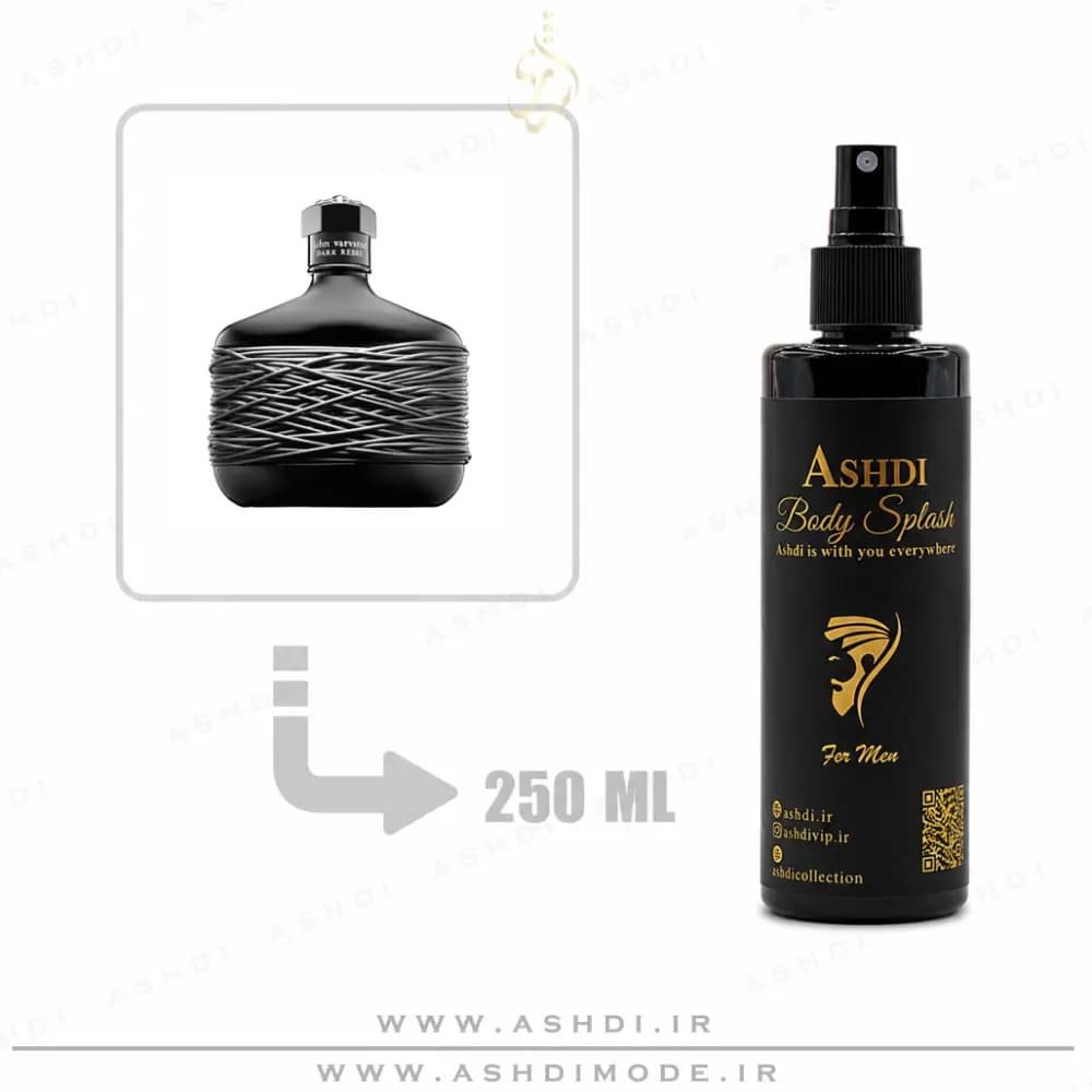 بادی اسپلش جان وارواتوس دارک ریبل 250 میل | John Varvatos Dark Rebel Body Splash — تصویر ۲