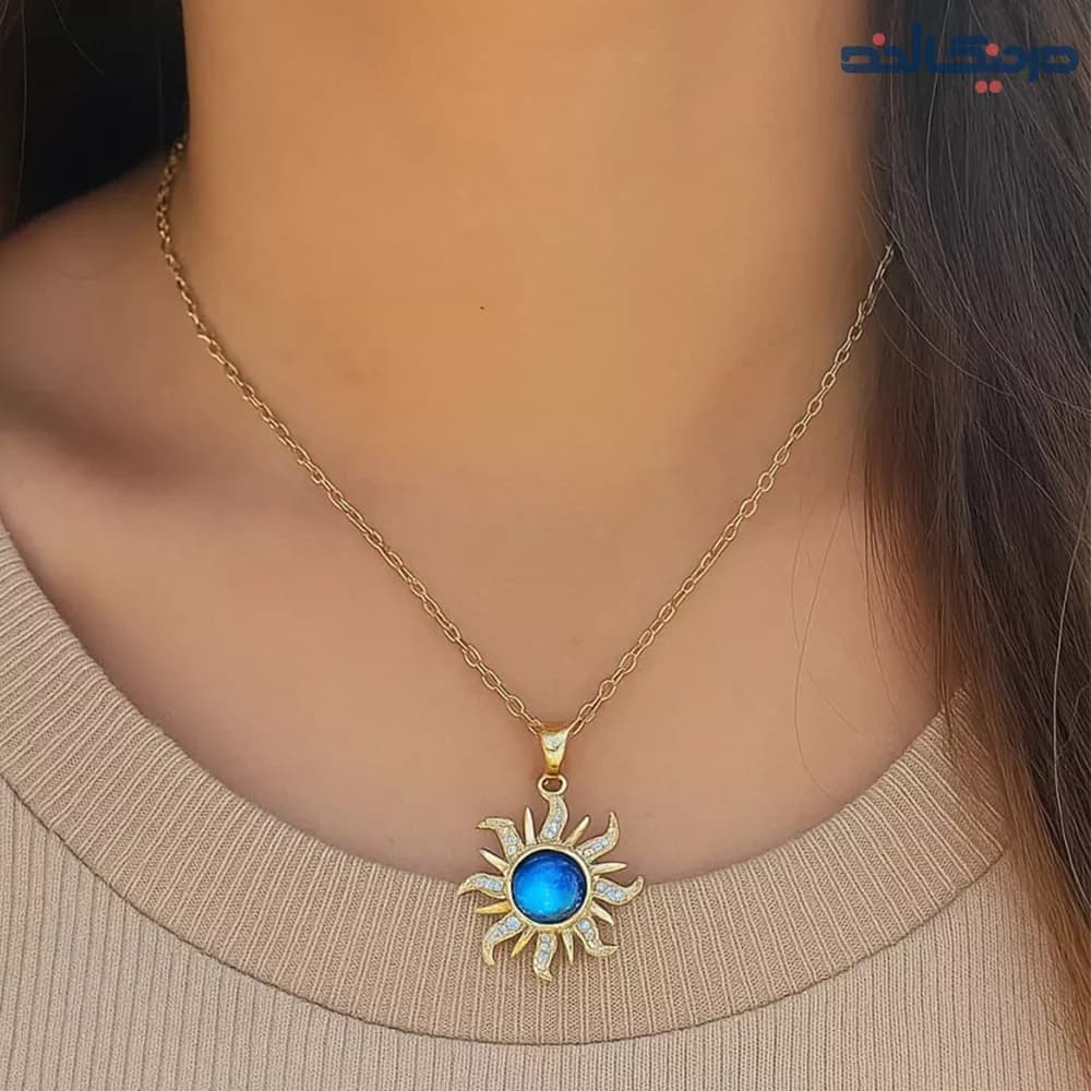 گردنبند دخترانه خورشید استیل — تصویر ۲