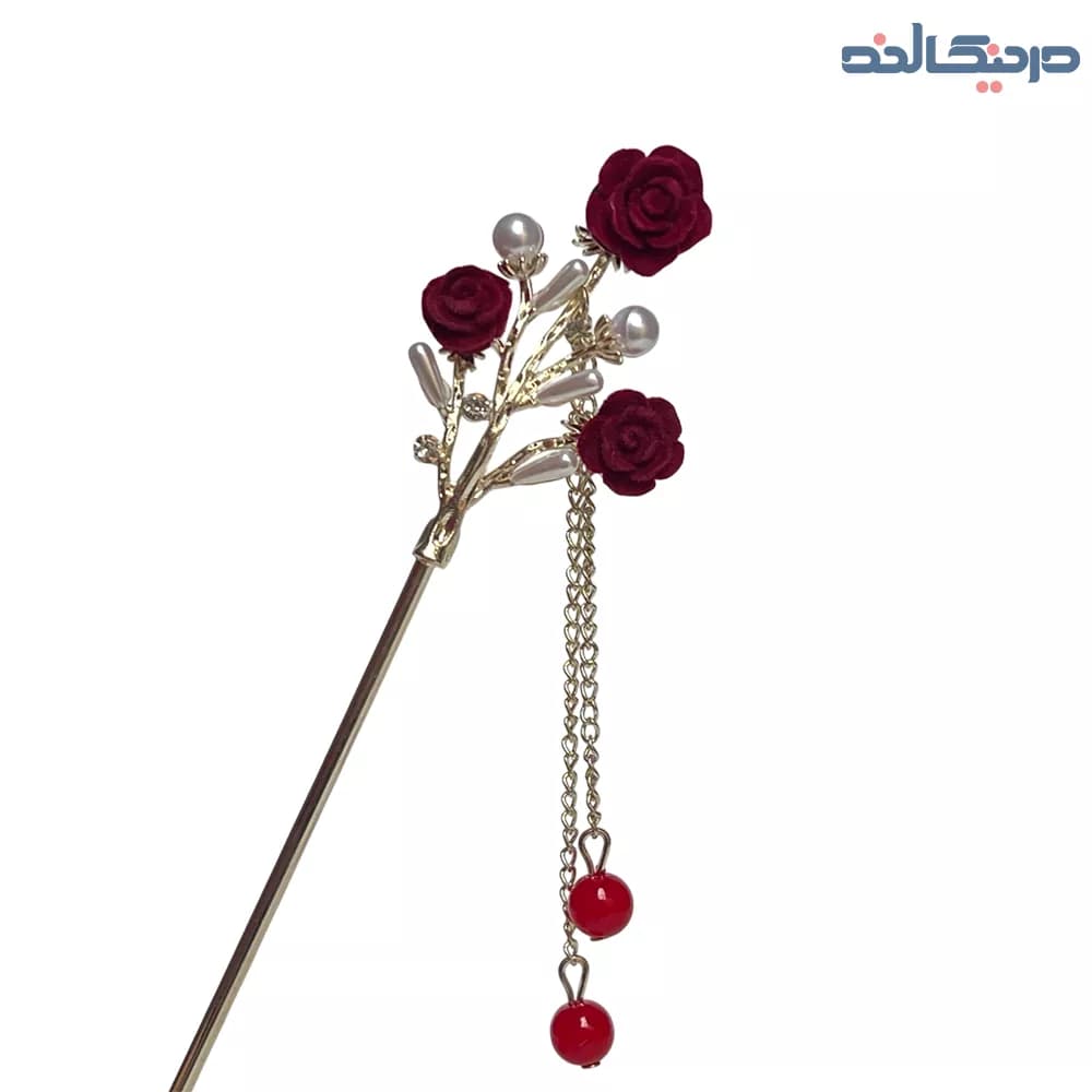کانزاشی گل سرخ مخمل فلزی