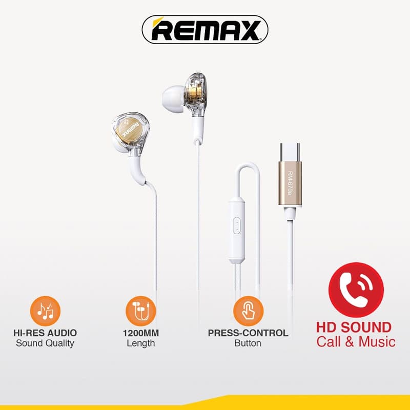 هندزفری ریمکس مدل RM-670a TypeC — تصویر ۱۰