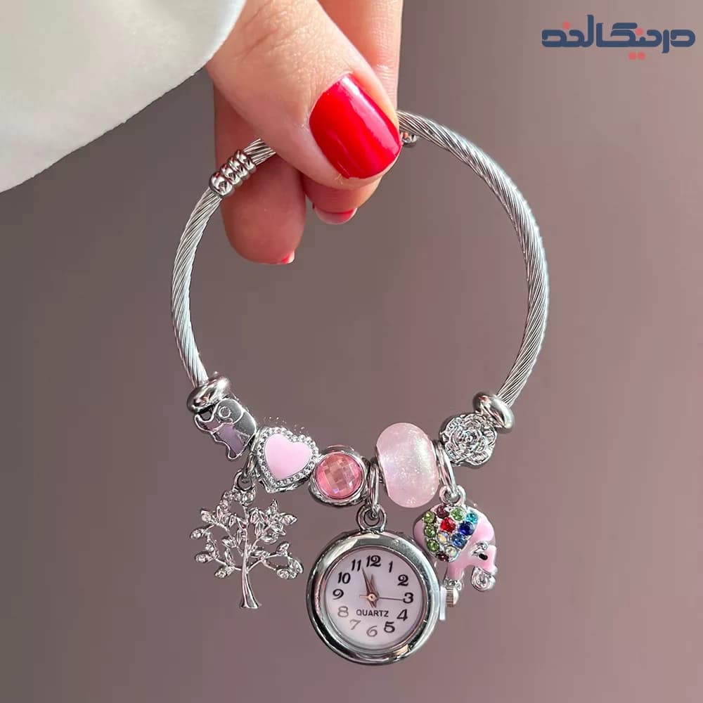 دستبند پاندورا ساعت دار طرح فیل — تصویر ۵