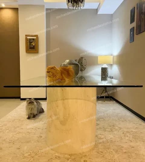 میز ناهارخوری 8 نفره کد 4025 — تصویر ۳